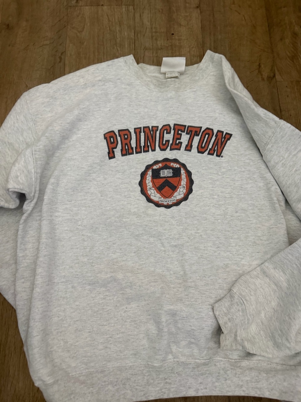 Princeton Logo Grey Crewneck Sweatshirt